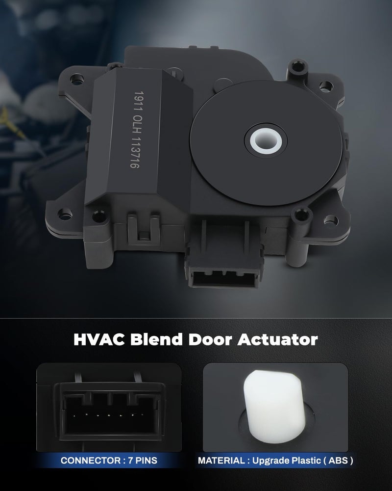 LUJUNTEC 604-879 HVAC Blend Door Actuator A/C Set of 1 Air Door Actuator for Honda Civic 2006-2011 Replace 79140SNAA01 Main, Air Mode Actuator - Image 1